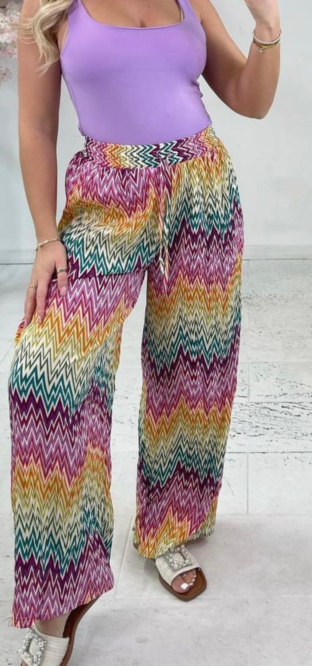 “Missi”zig zag trousers